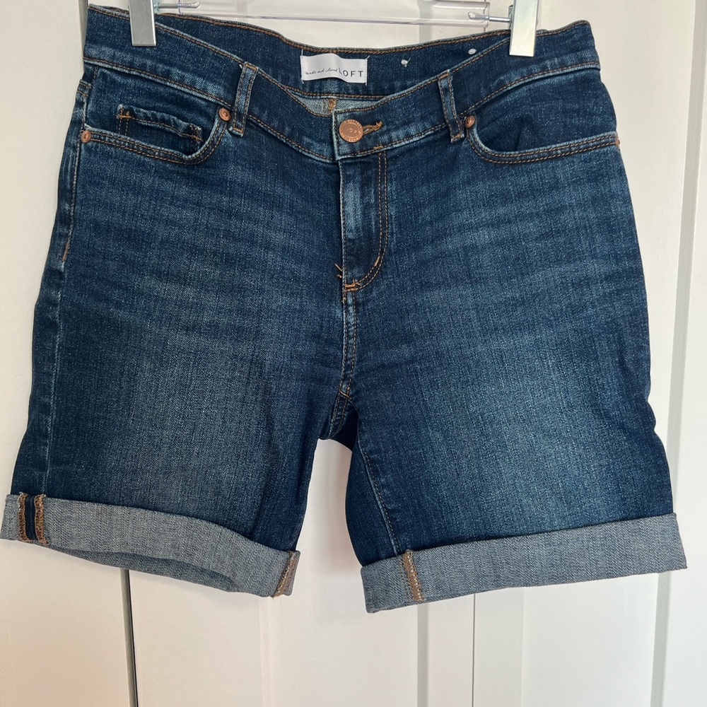 LOFT Women's Jean Shorts - Deep Indigo